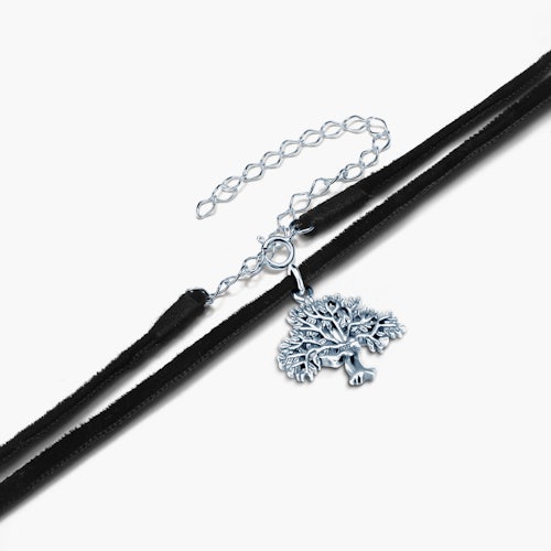 Naszyjnik choker drzewo życia Savicki: srebrny